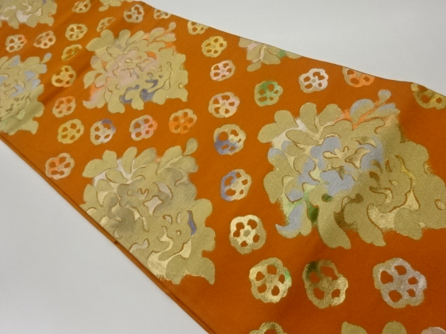 JAPANESE KIMONO / VINTAGE FUKURO OBI / WOVEN RHOMBUS